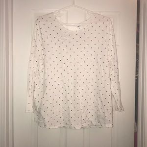 Old Navy white long sleeve shirt